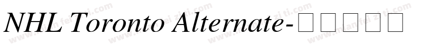 NHL Toronto Alternate字体转换
